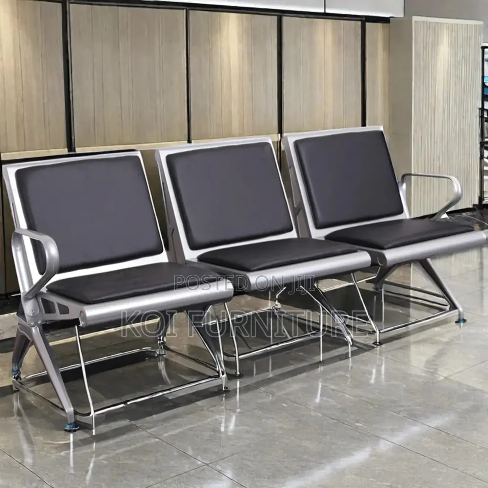 Office Bench; Three Seaters Office Reception Wait Area Bench