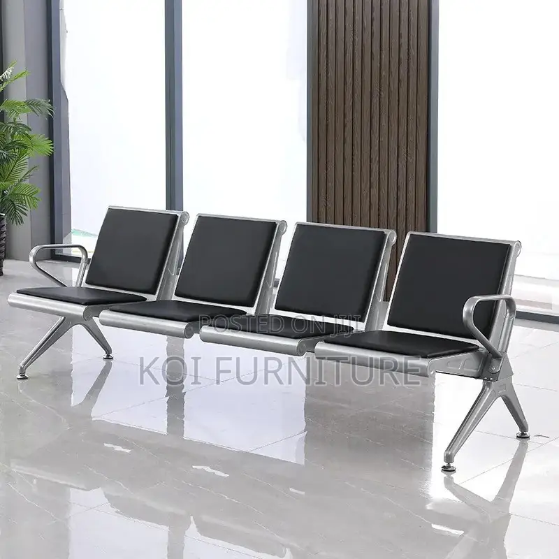 Office Bench; Three Seaters Office Reception Wait Area Bench