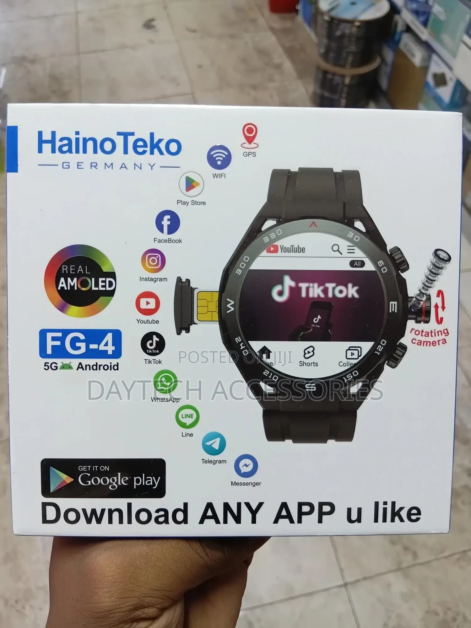 The Hainoteko Fg-4 Is a 5g Android Smartwatch