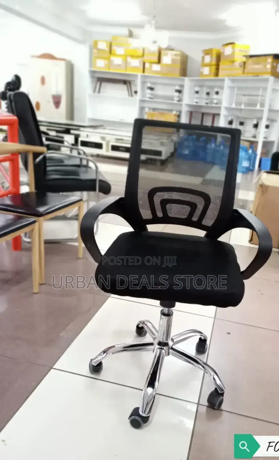 Assembled Executive Office Chair With Mesh Back