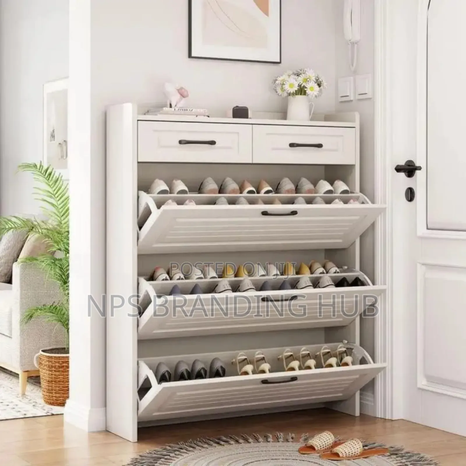 Bucket Flip Shoe Rack 
120*24*100cm
 Holds 30-36 Pairs 
Zn