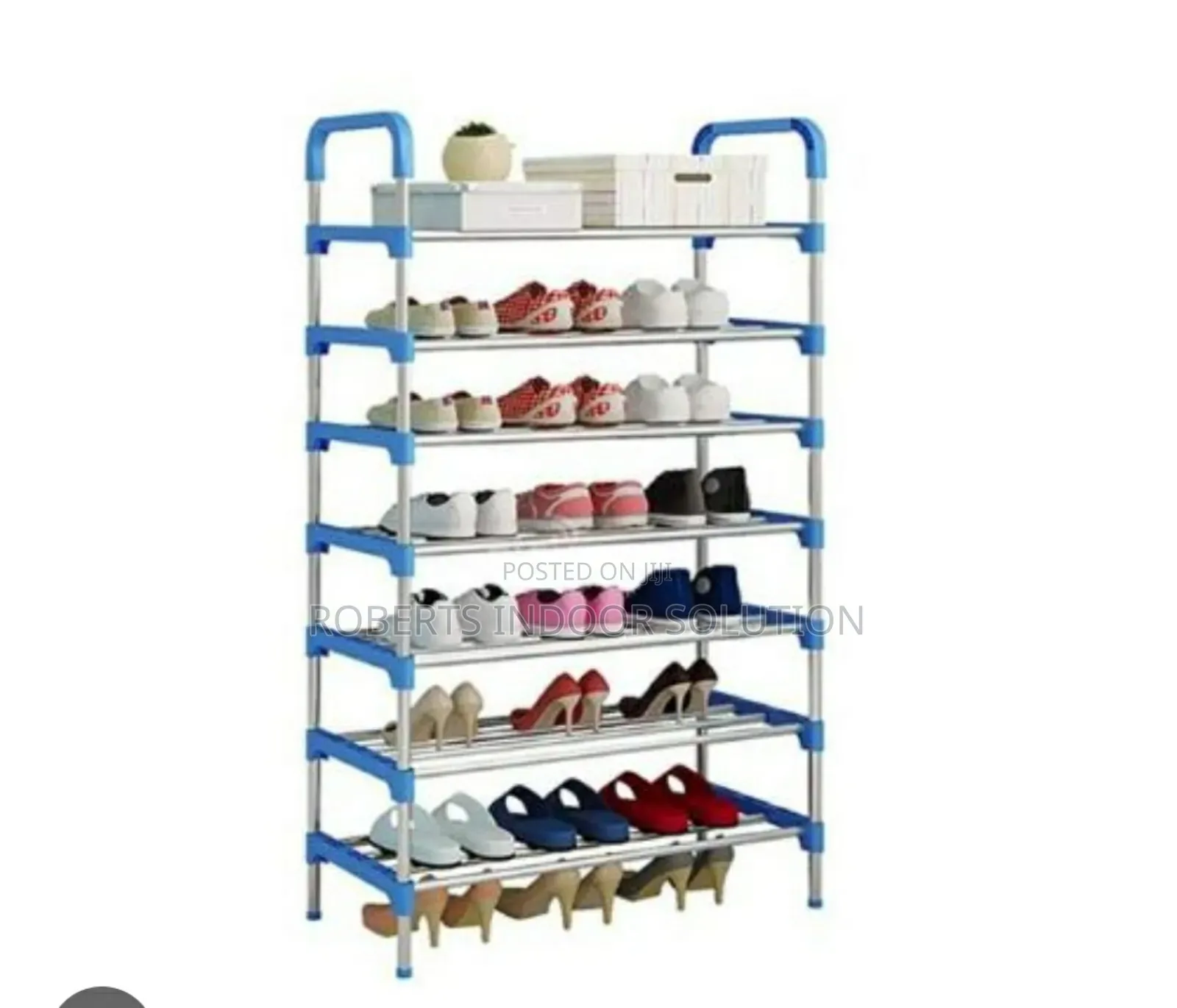 8‐Tier Over-the-door Metallic Shoe Rack