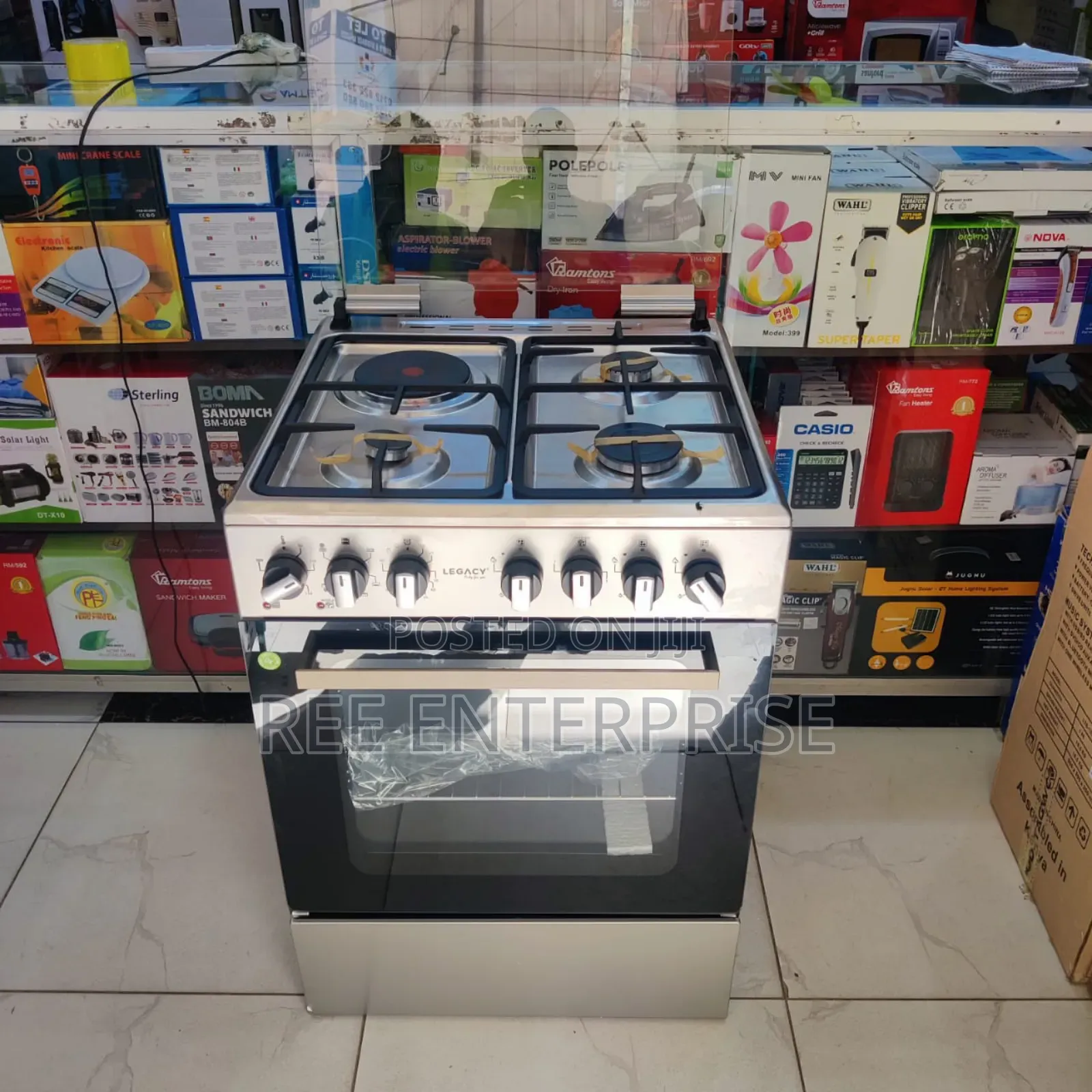*Legacy 3gas 1electric Stand Alone Cooker Silver*
*Glass Lid*
*