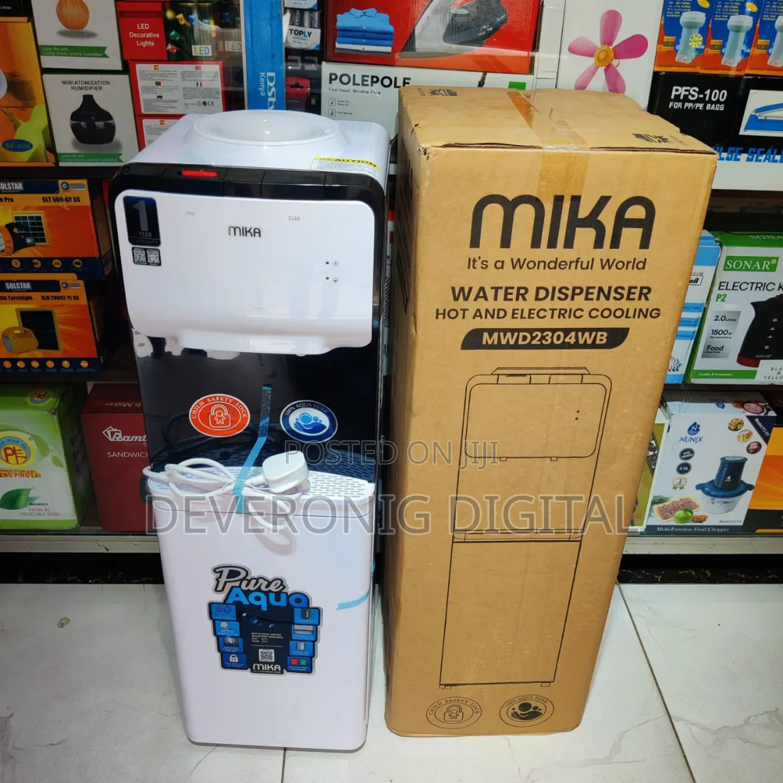*Mika Dispenser Hot and Cold With Child Safety Lock* Model:2304wb