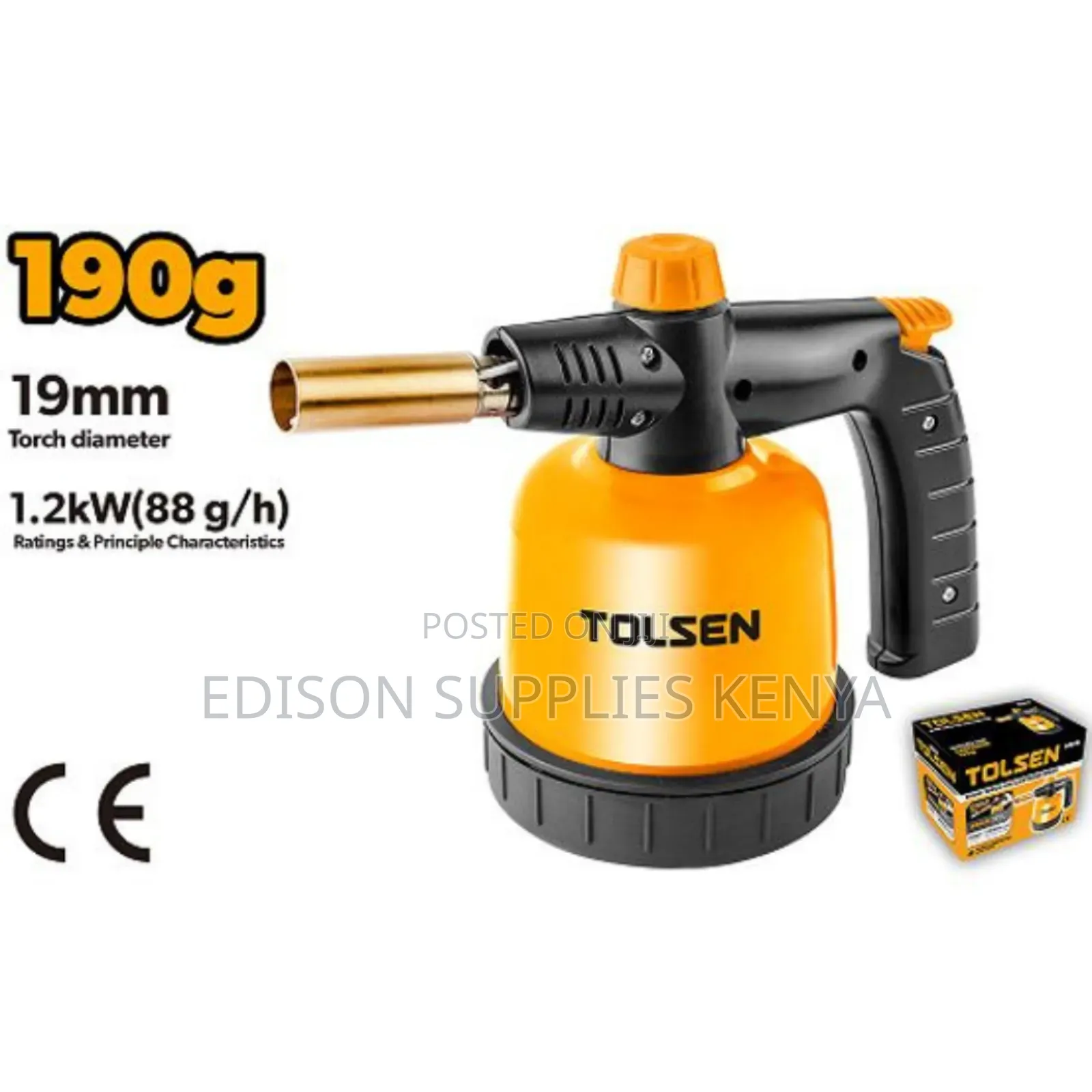 Tolsen Gas Blow Torches Butane Flame Fire Burner Charcoal Lighters