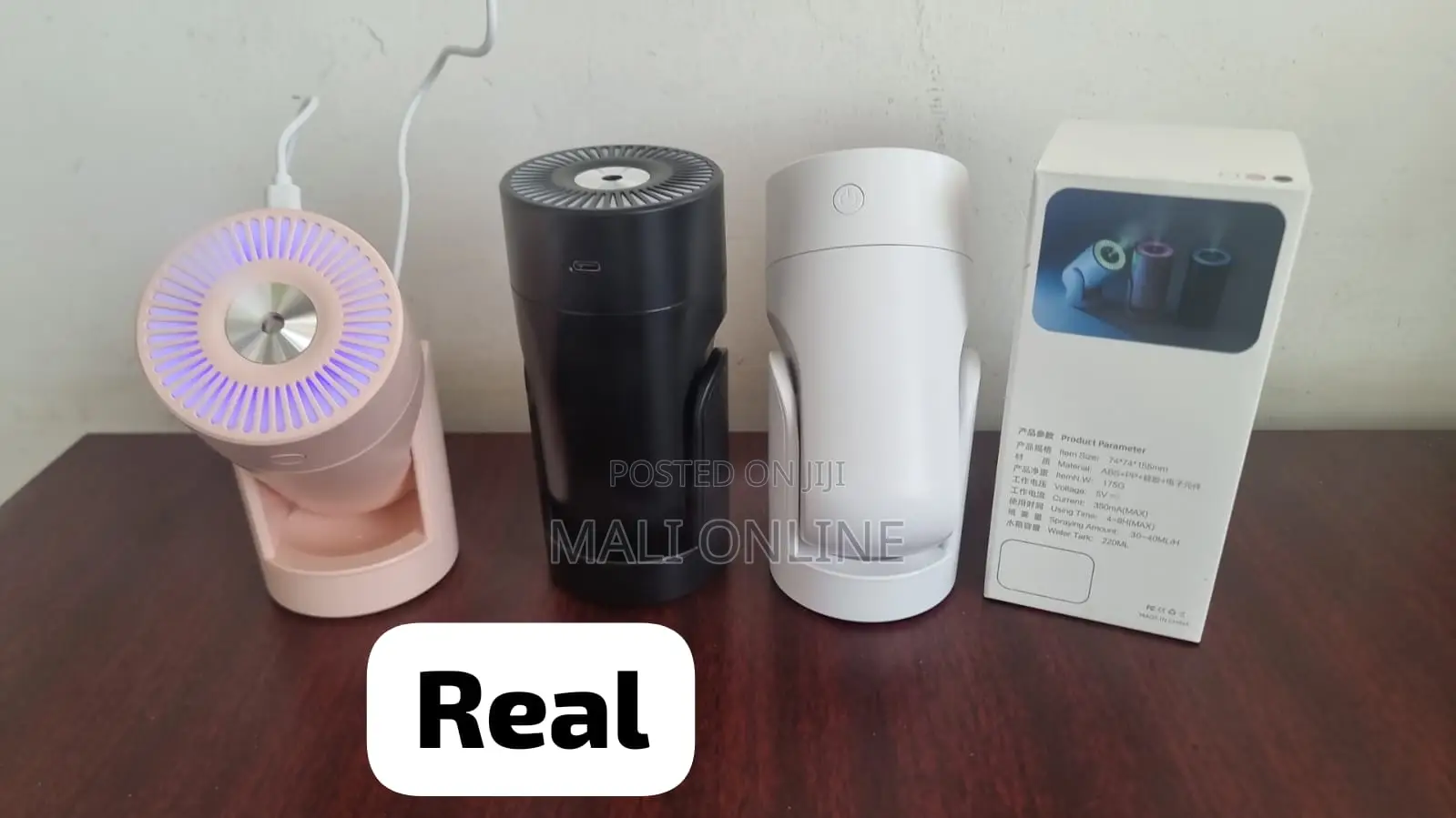 Portable Usb Air Humidifier Cool Mist Diffuser 220ml Dual Spray 360°