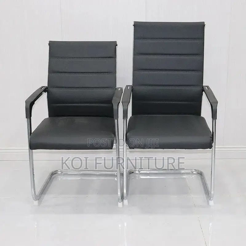 Office Chairs; Sled Base Leather Professional Office Seats