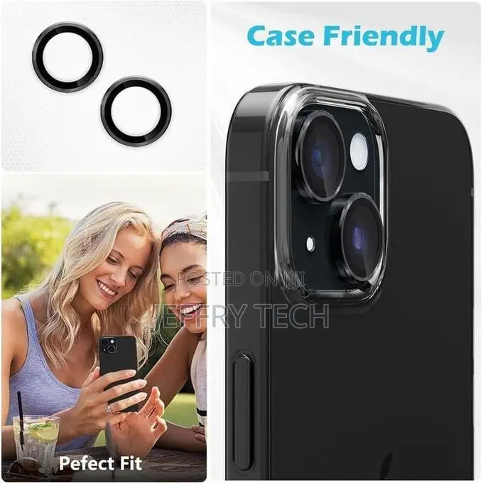 Metal Ring Camera Lens Protector for iPhone 14, 15, 16 Series