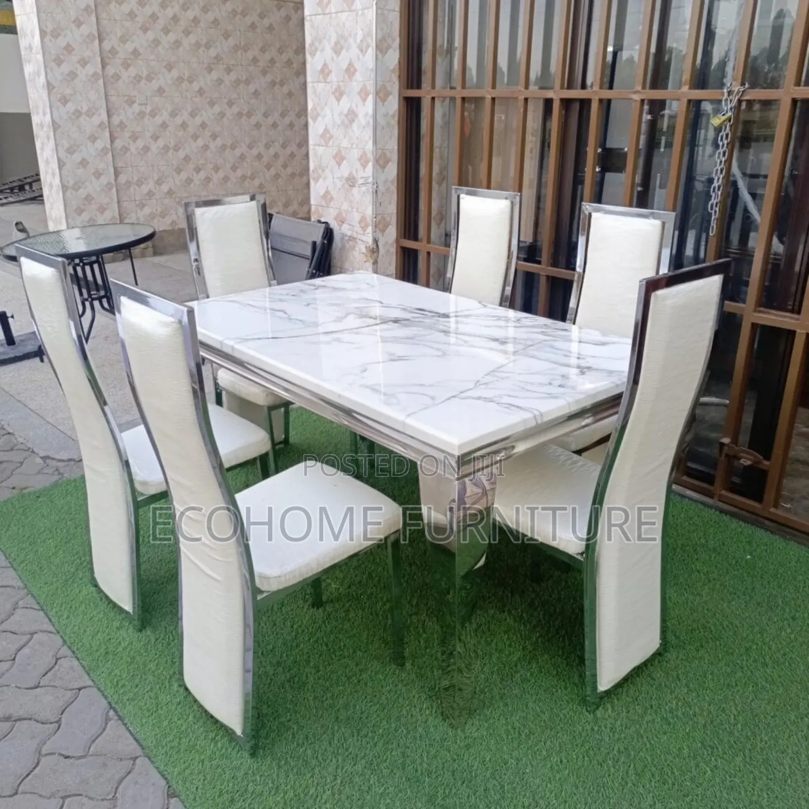 6 Seater Dining Table Silva White