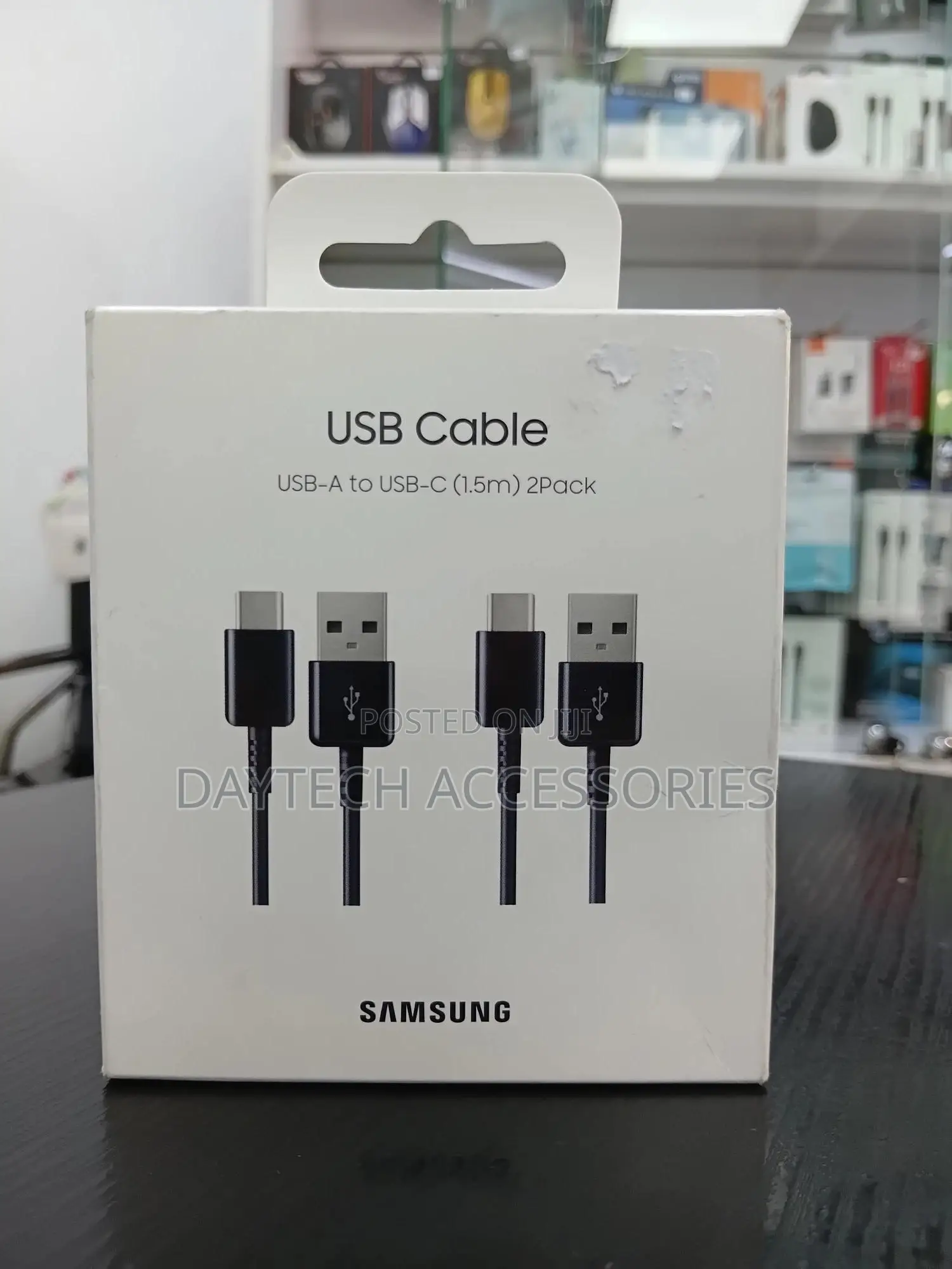 Samsung Usb-a to Usb Type-C Cable, 150 Cm (Multi Pack 2) - Black