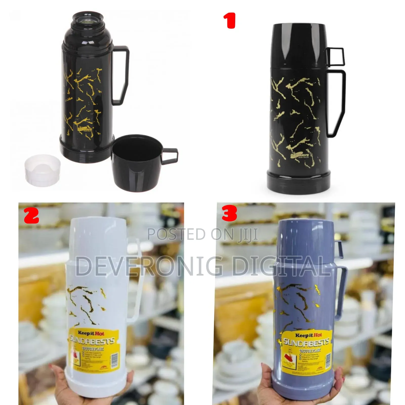 1.8ltr Marble Flask
