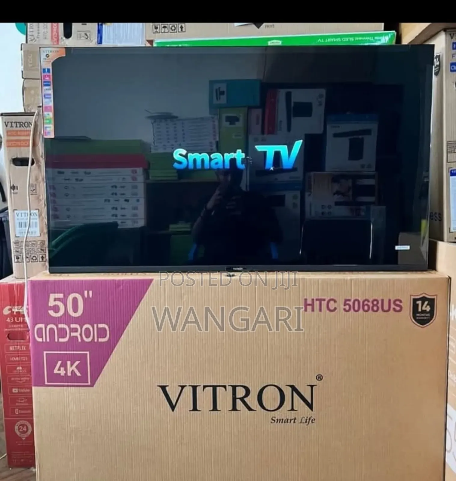 14 Months Warranty Vitron 50 Inch Android Tv