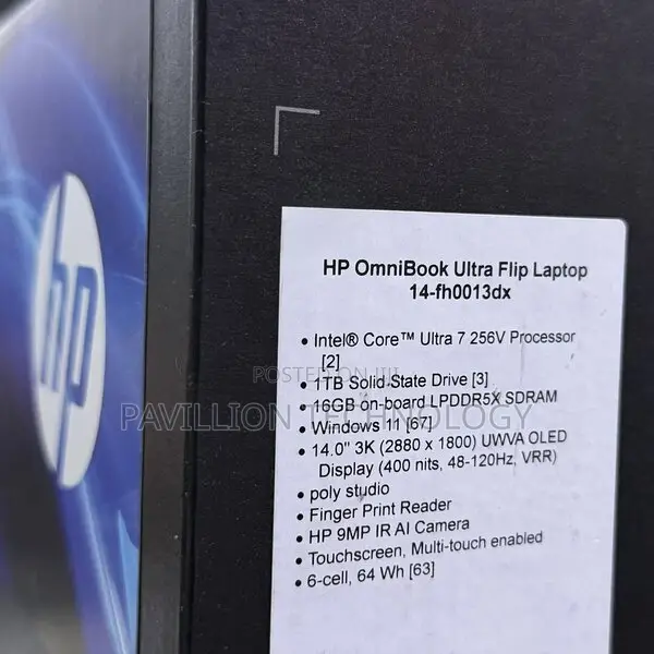 New Laptop HP OmniBook 7 14" 16GB Intel Core Ultra 7 SSD 1T
