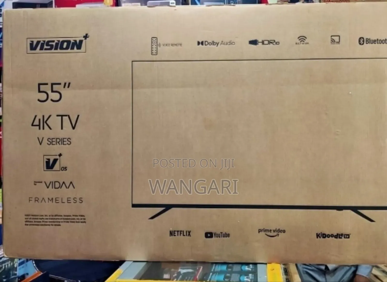 Frameless Vision 55 Inch 4 K Television v Series