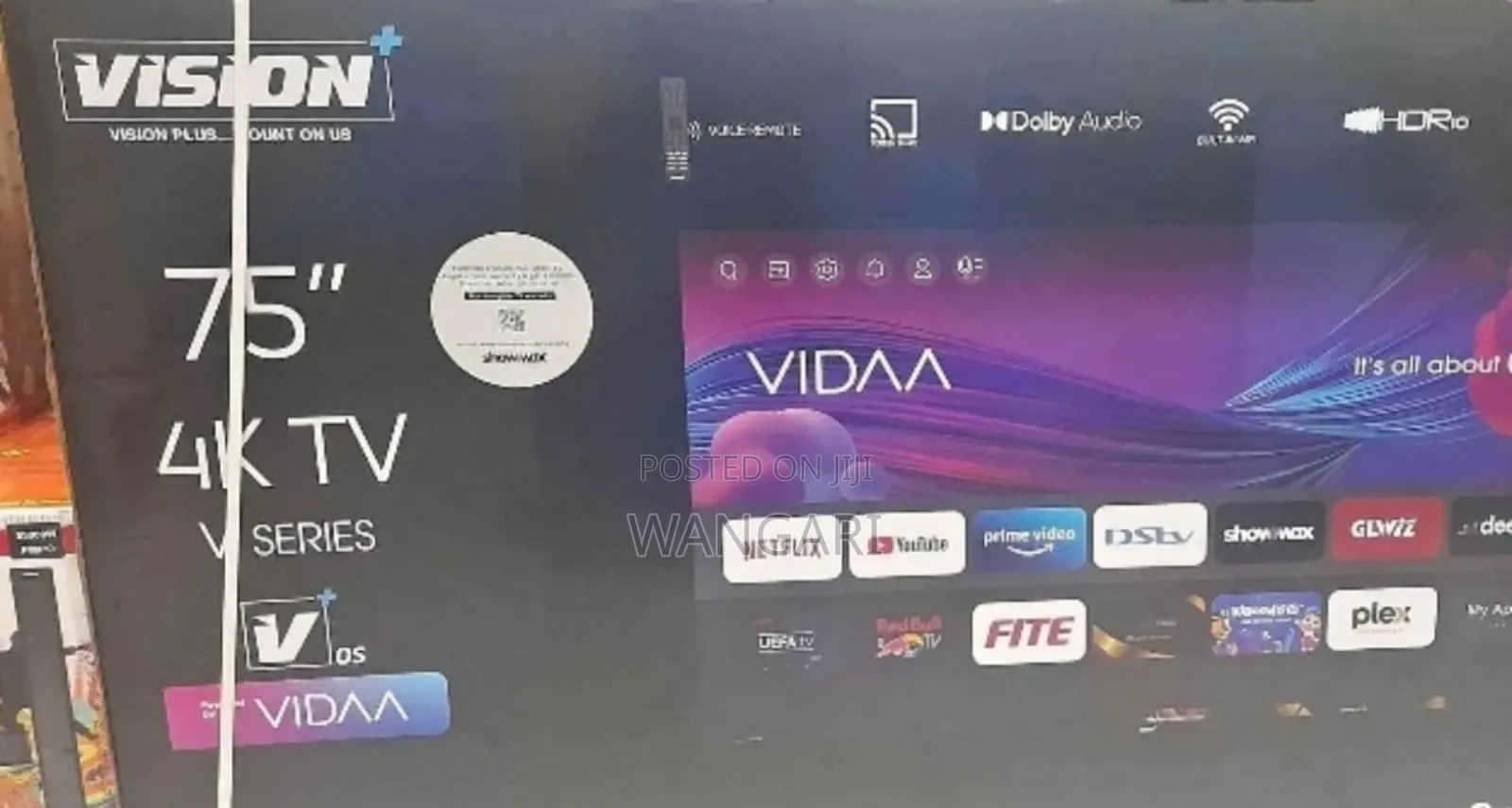 4 K Vision Vidaa 75 Inch Television