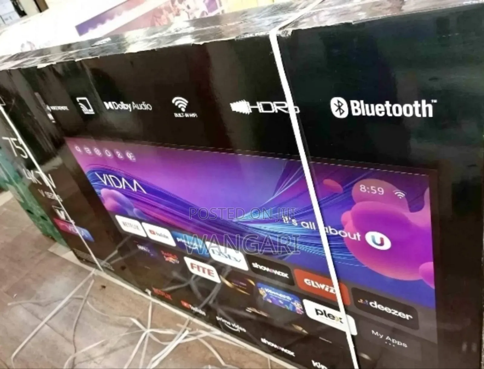 Restocked Vision 75 Inch 4 K Television v Series