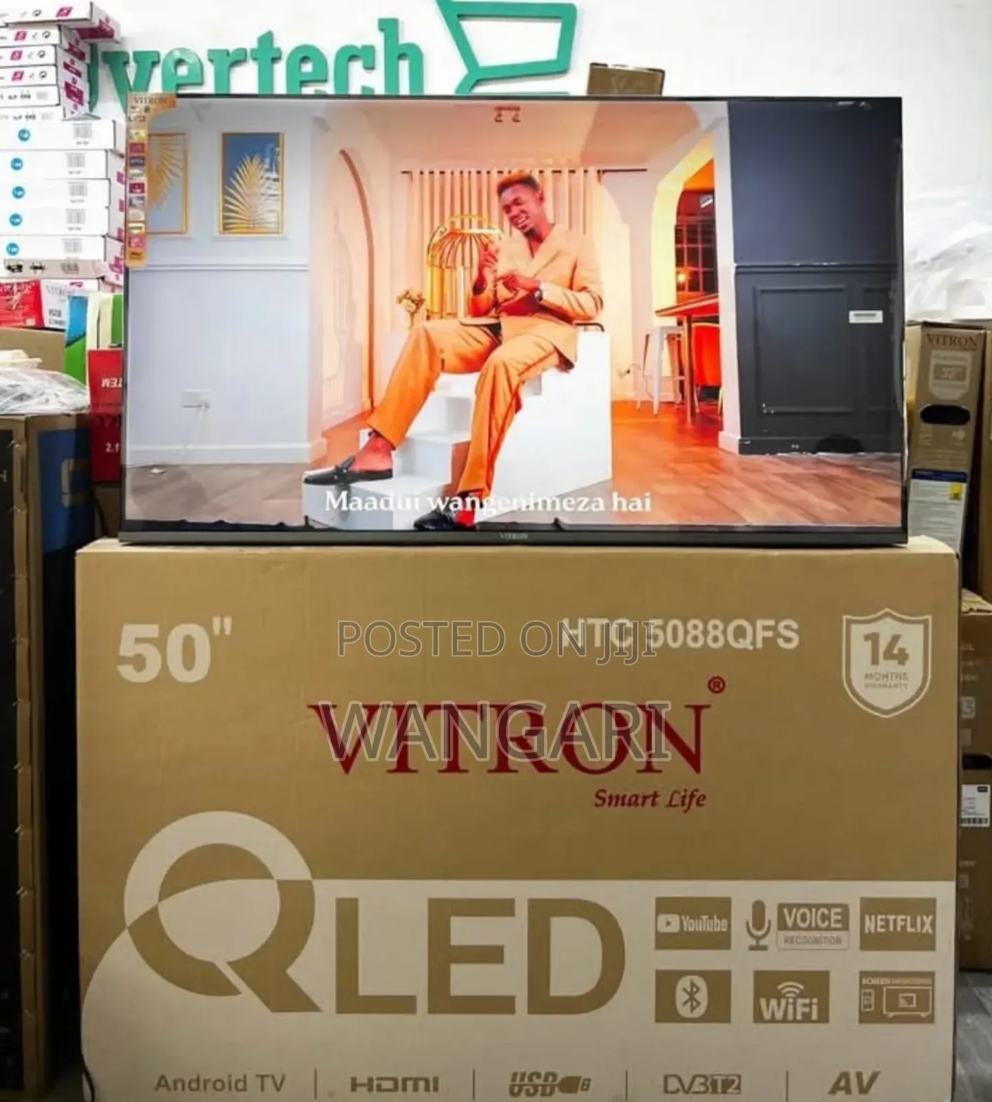 Youtube Netflix Qled 50 Inch Vitron Television