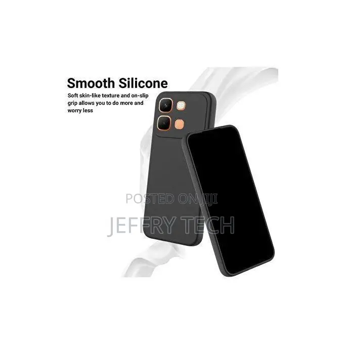 Soft Back Cover Compatible With Infinix Note Edge 5g - Silicone Blacks