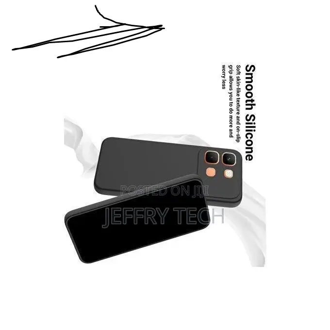 Soft Back Cover Compatible With Infinix Note Edge 5g - Silicone Blacks