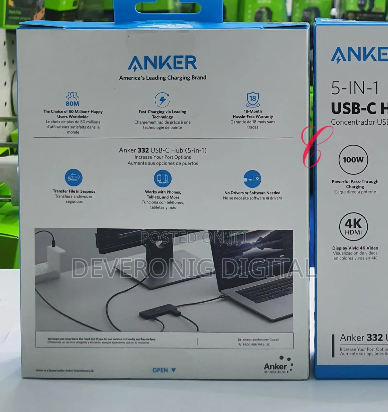 Anker *5 in 1 322 Usb C Hub* Concentrador Usb C