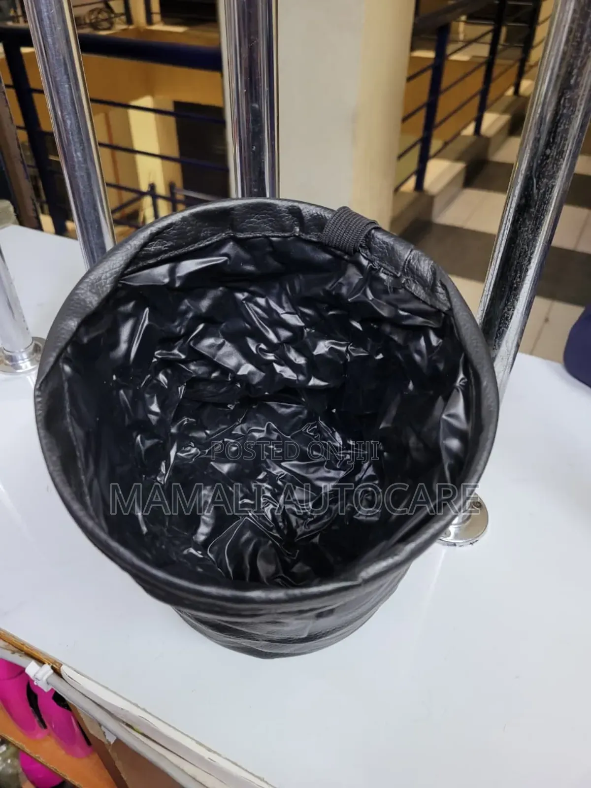 Universal Leather Car Trash Bin