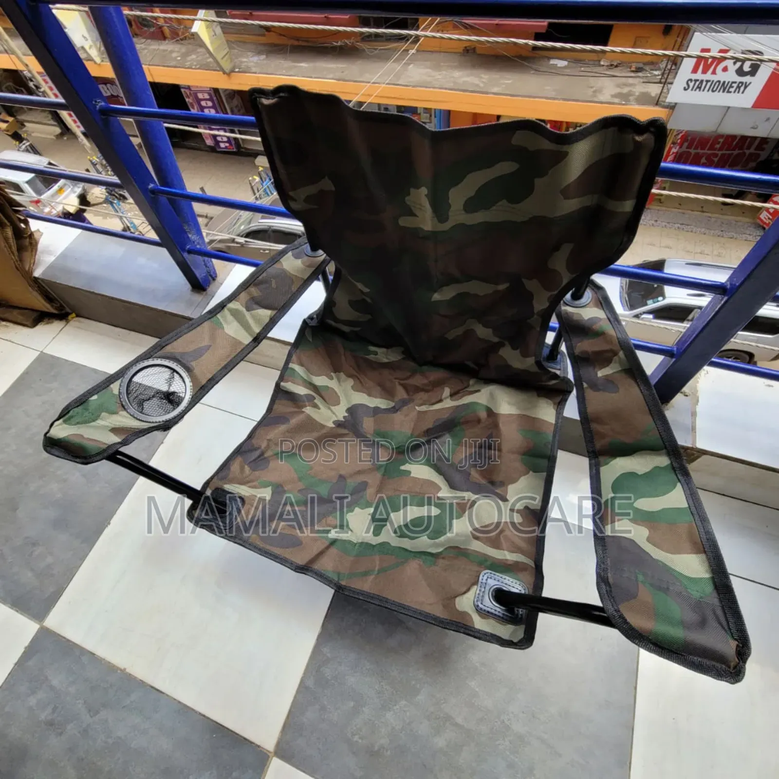 Outdoor Foldable Camping Chair With Cup Holder