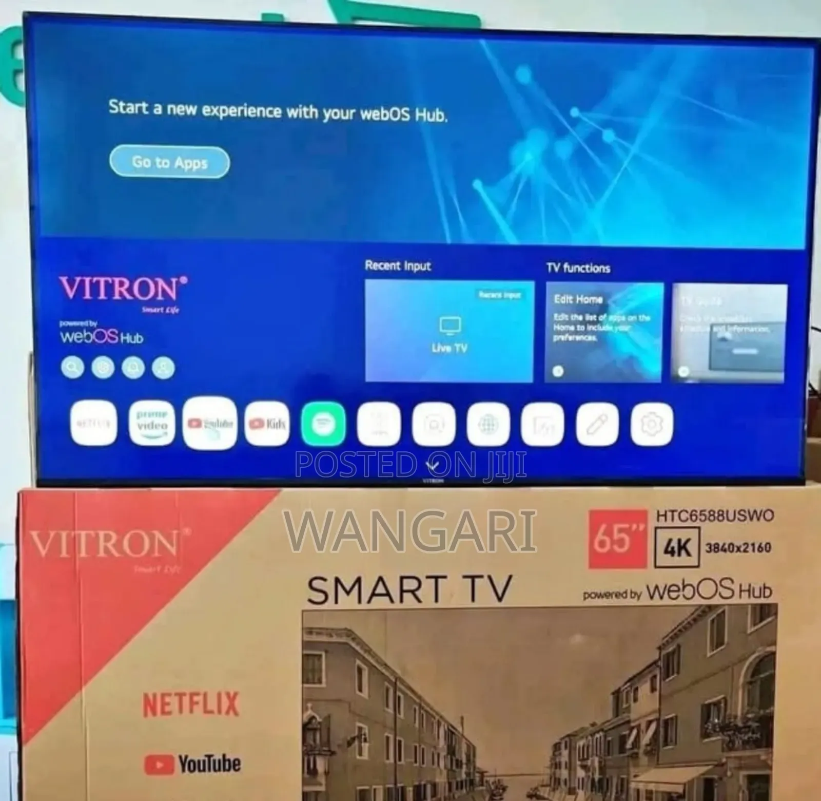Bluetooth Enabled Vitron 65 Inch Webos 4 K Television