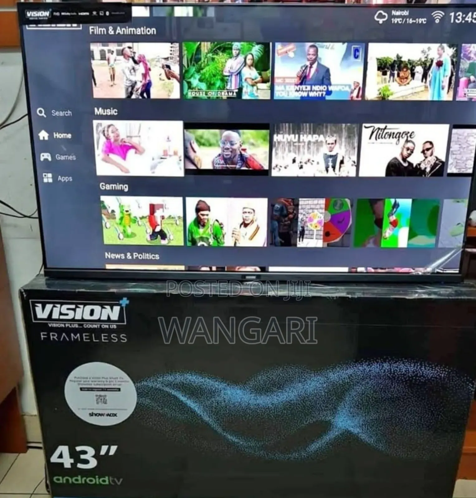 Bluetooth Android ,43 Inch Vision+ Television