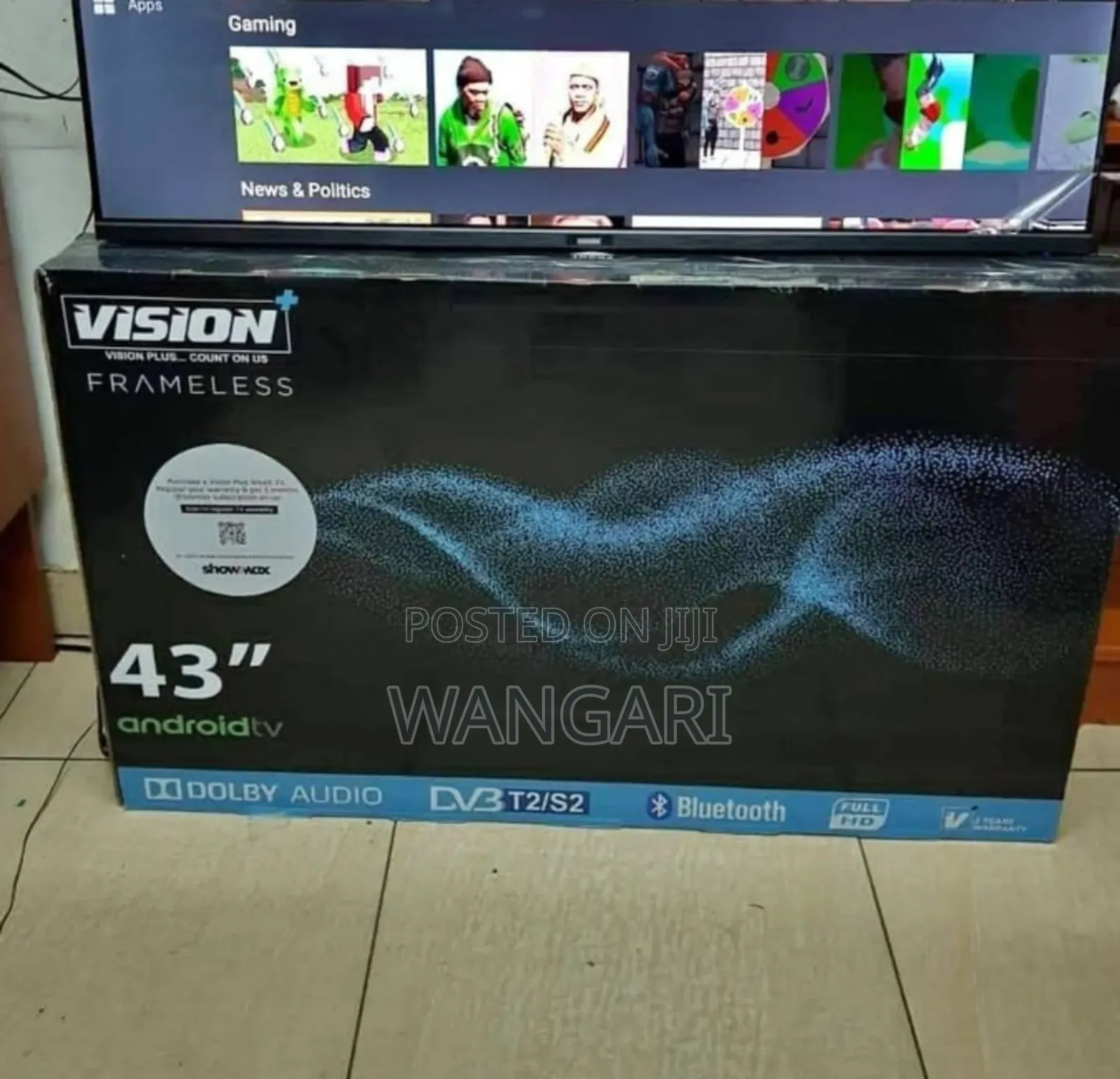 Bluetooth Android ,43 Inch Vision+ Television