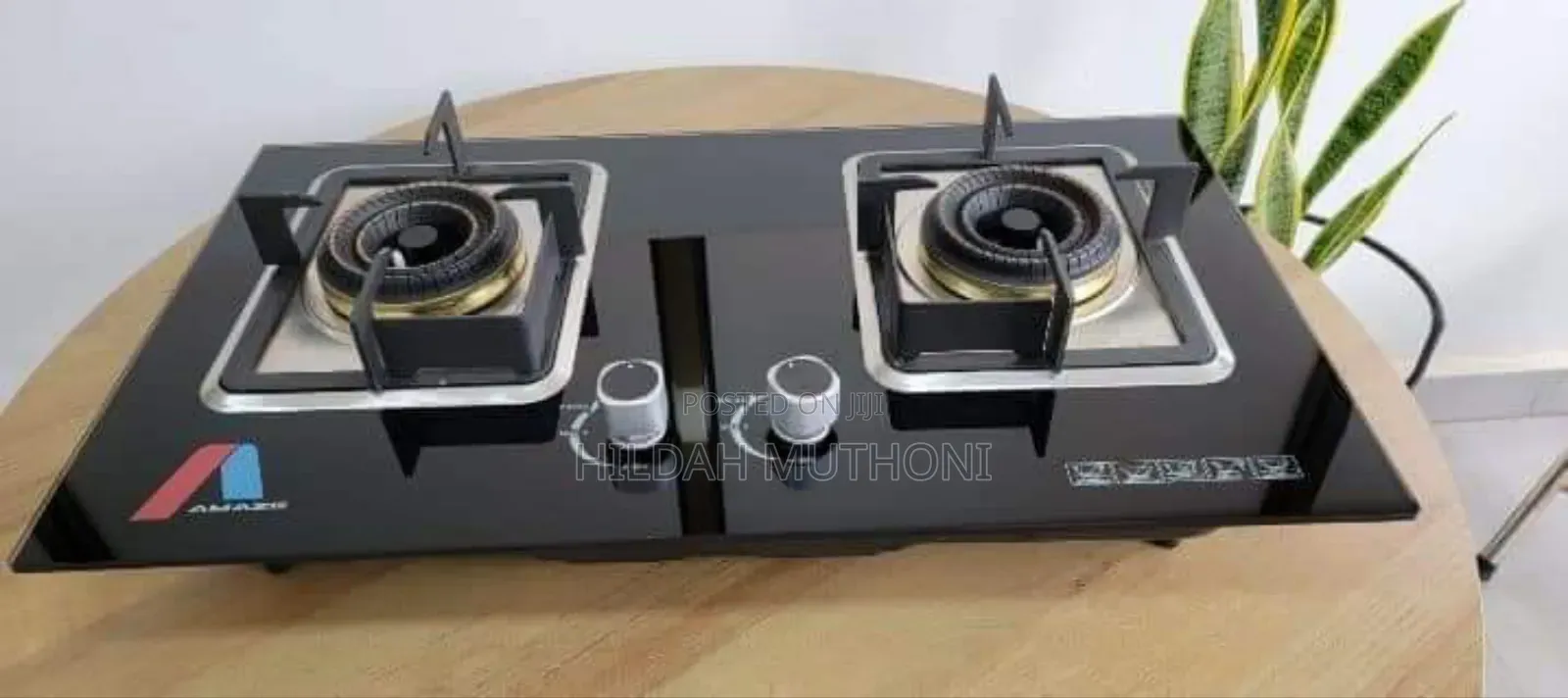 2 Burners Amaze Glass Inbuilt Hob Cooker