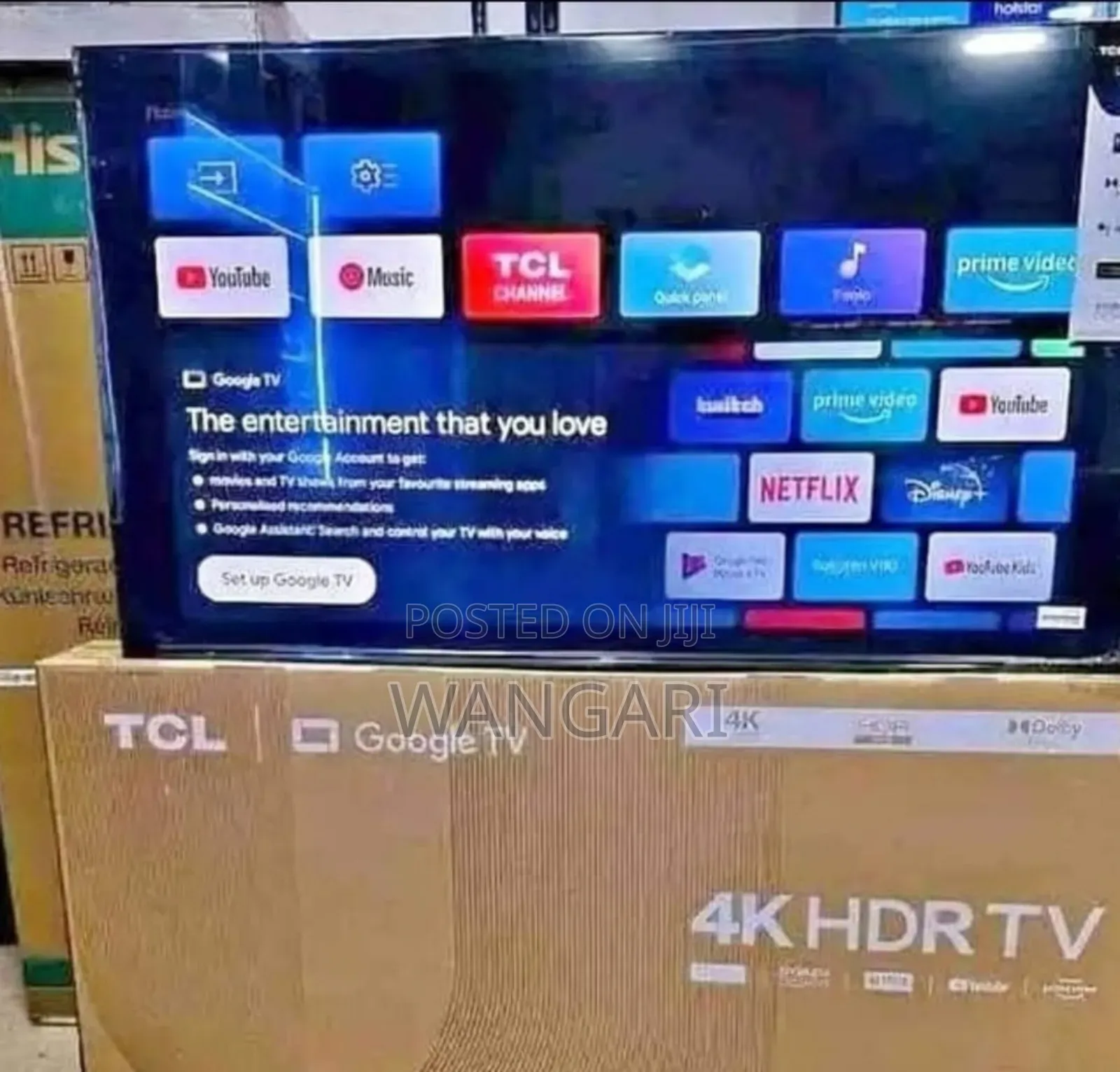50 Inches TCL Google Tv 4khdr