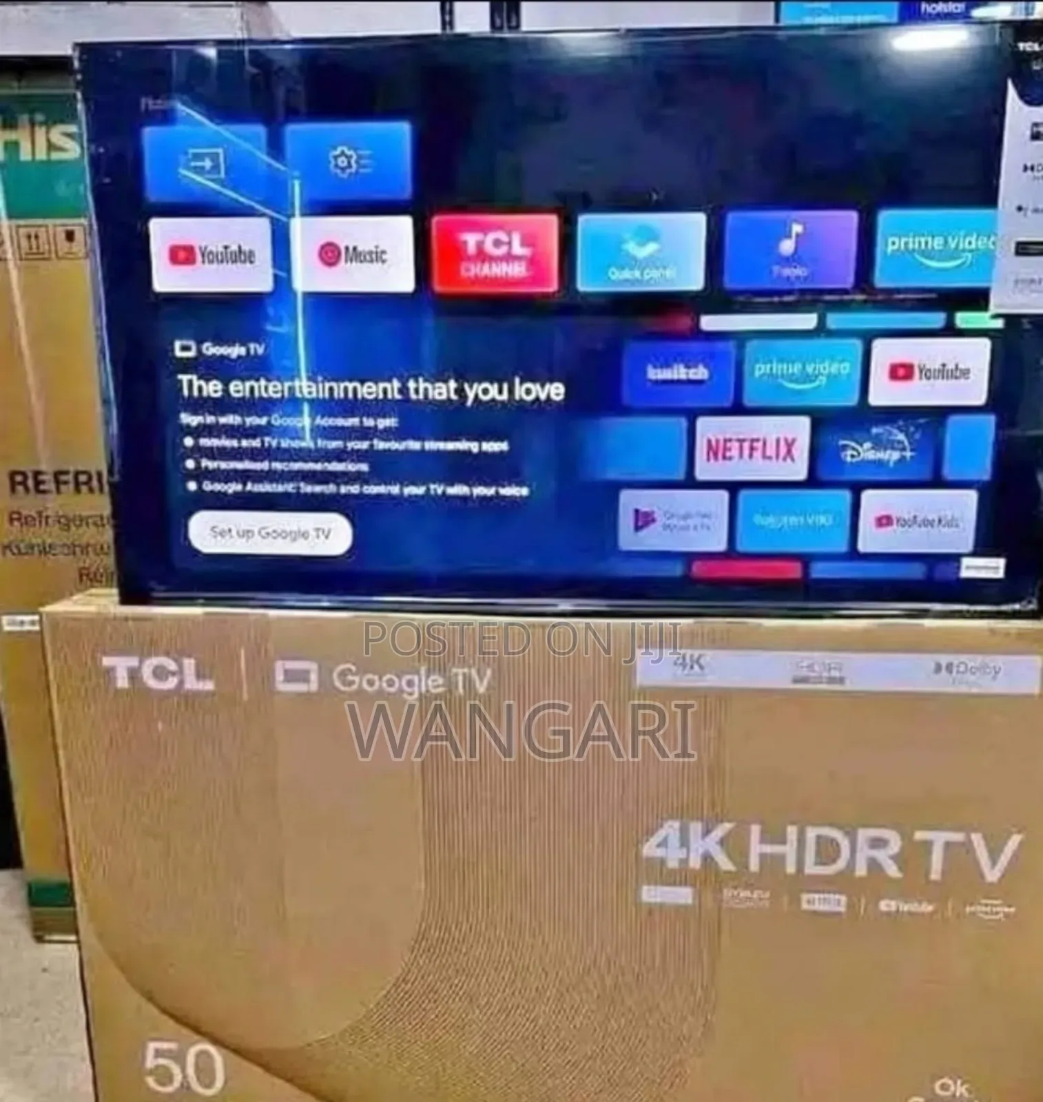 50 Inches TCL Google Tv 4khdr