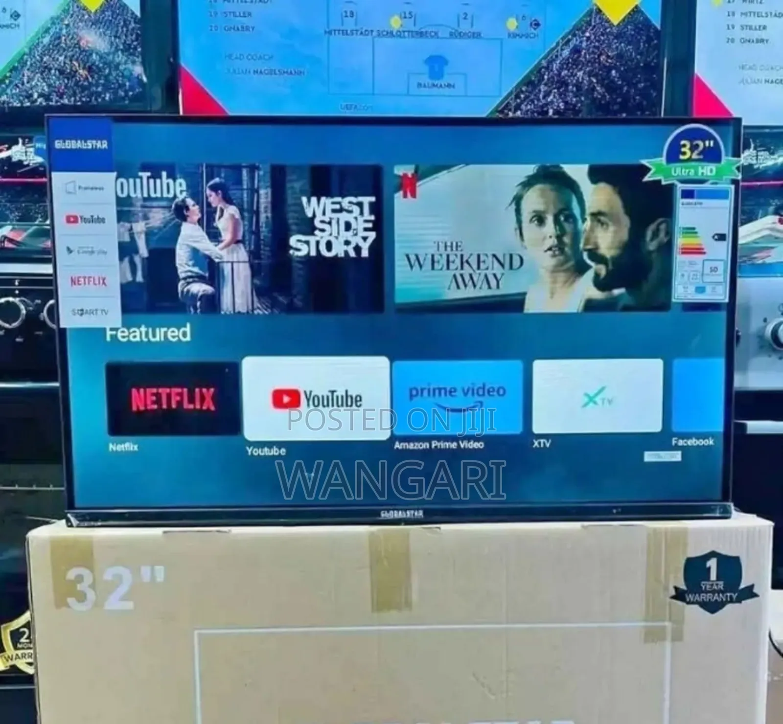 Bluetooth Enabled Globalstar 32 Inch Smart Tv