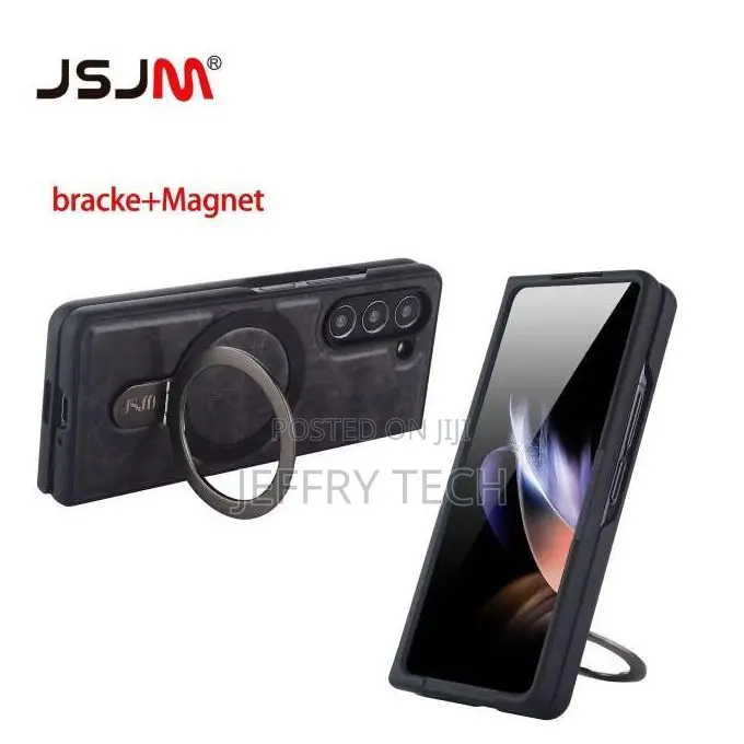 Samsung Galaxy Z Fold 7 Quality Leather Case With Adjustable Kickstand