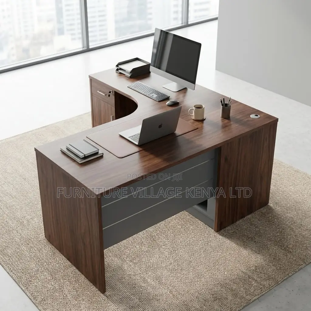 Office Desk; 1.4m Advanced Curved Office Desk