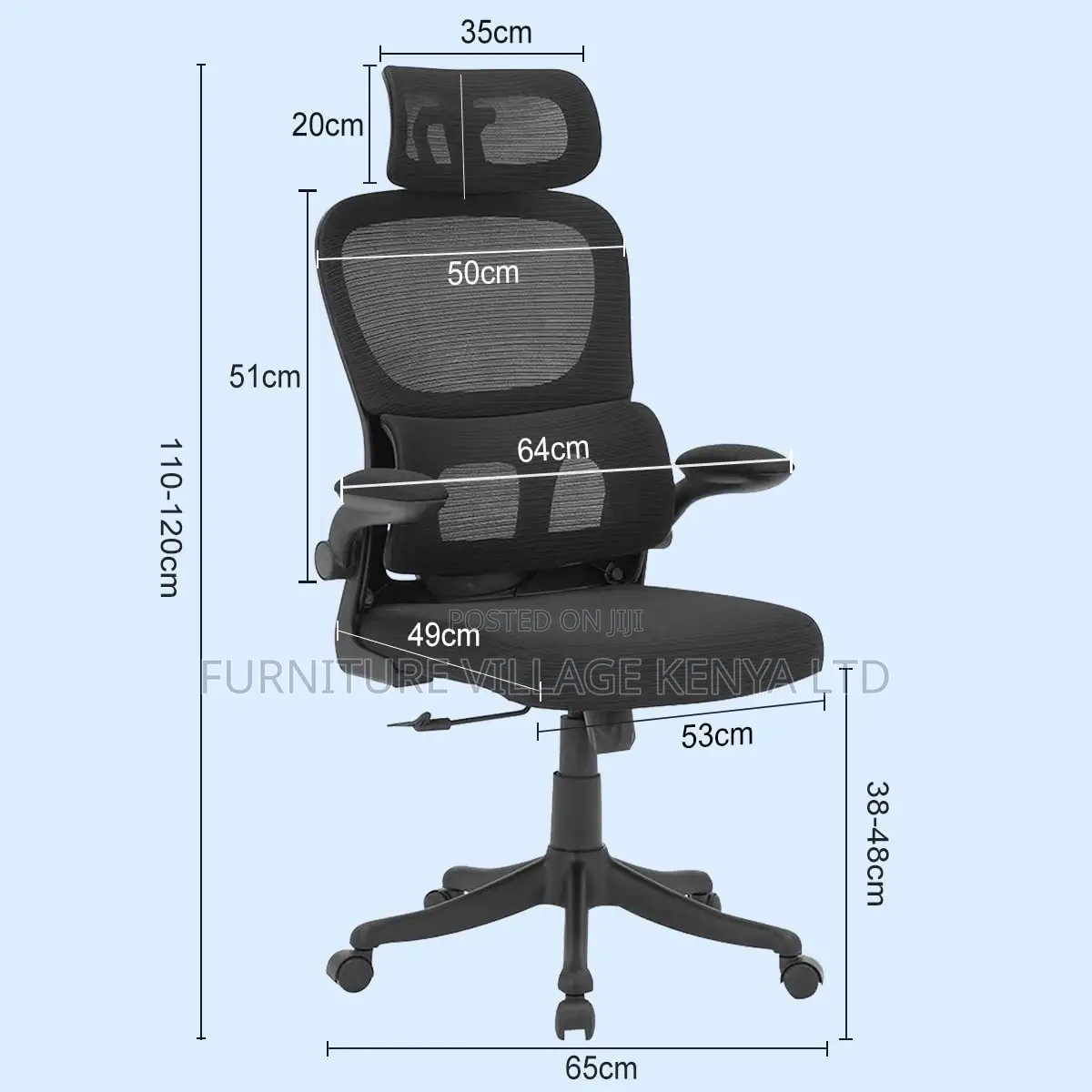 Office Chair; Ergonomic Swivel Office Seat