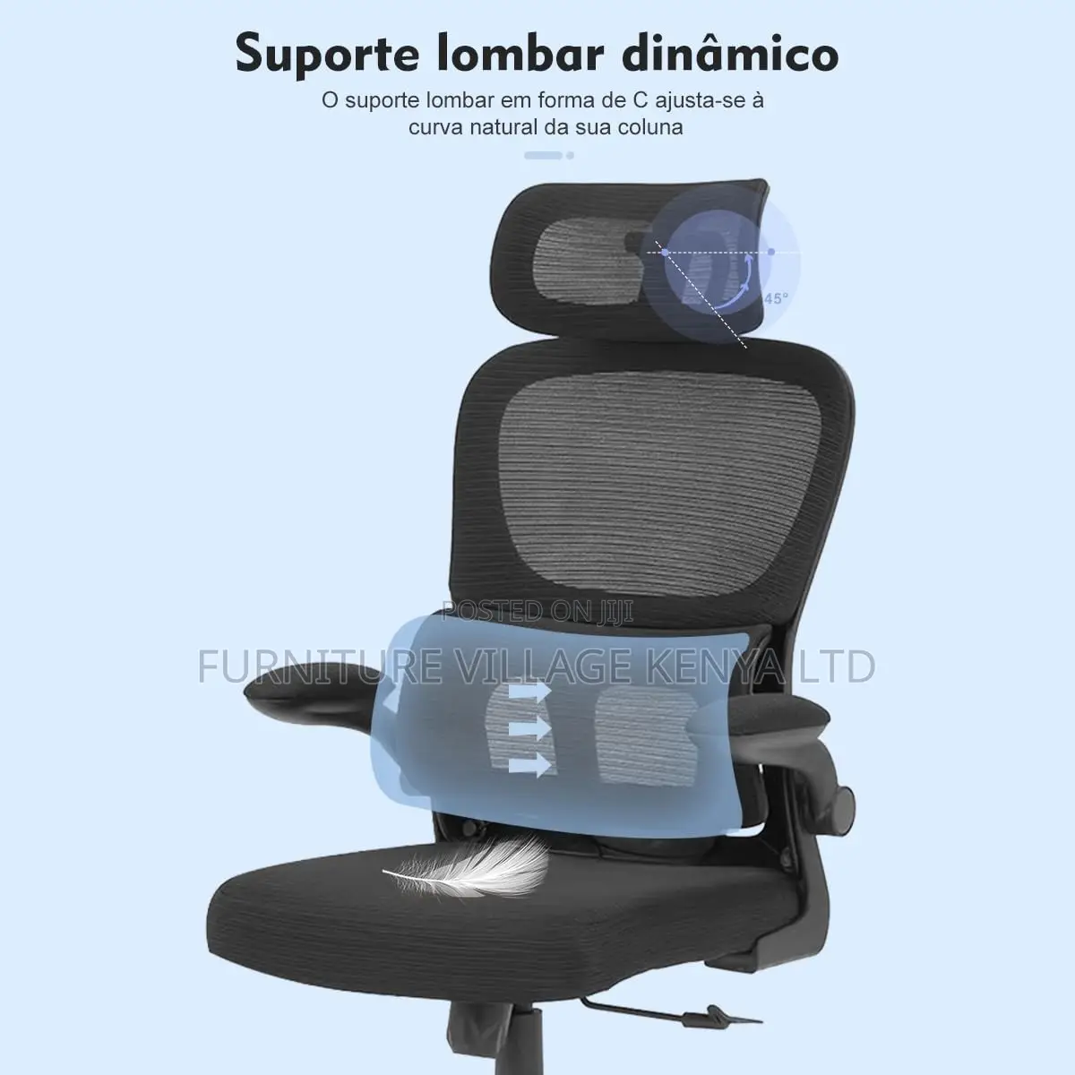 Office Chair; Ergonomic Swivel Office Seat