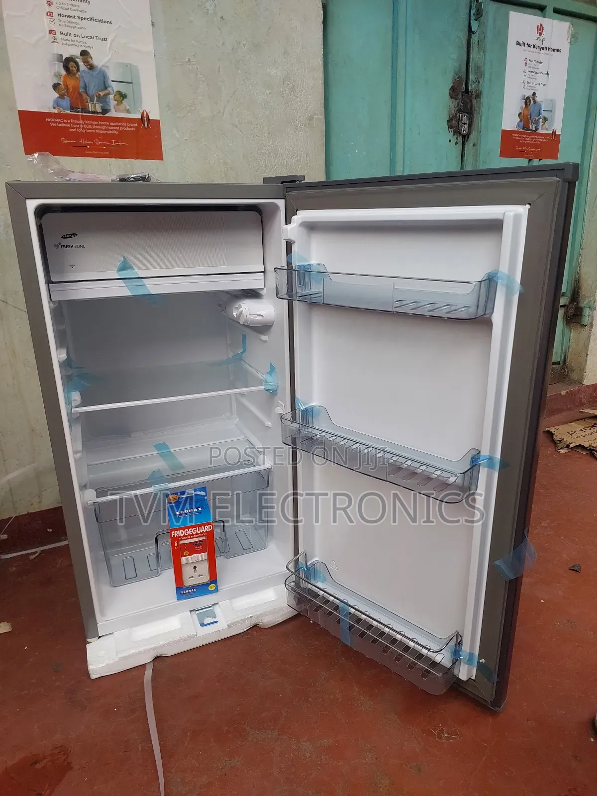 Ecomax 90 Litres Dark Silver Single Door Refrigerator With Freeguard