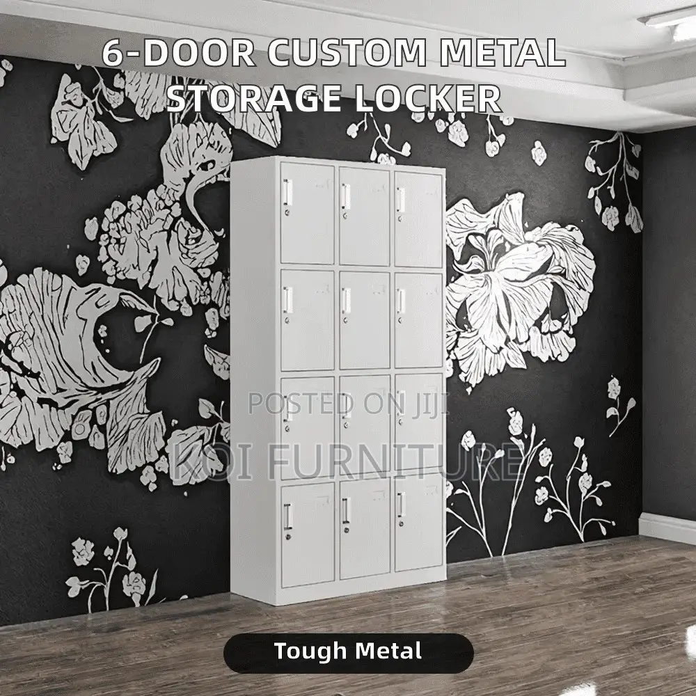 Office Cabinet; 12 Lockers Grey Steel Filing Offices Store Cabinet