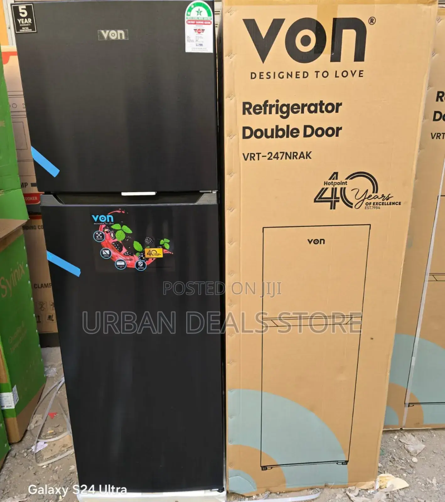 Von 247 Litres Nofrost Double Door Refrigerator