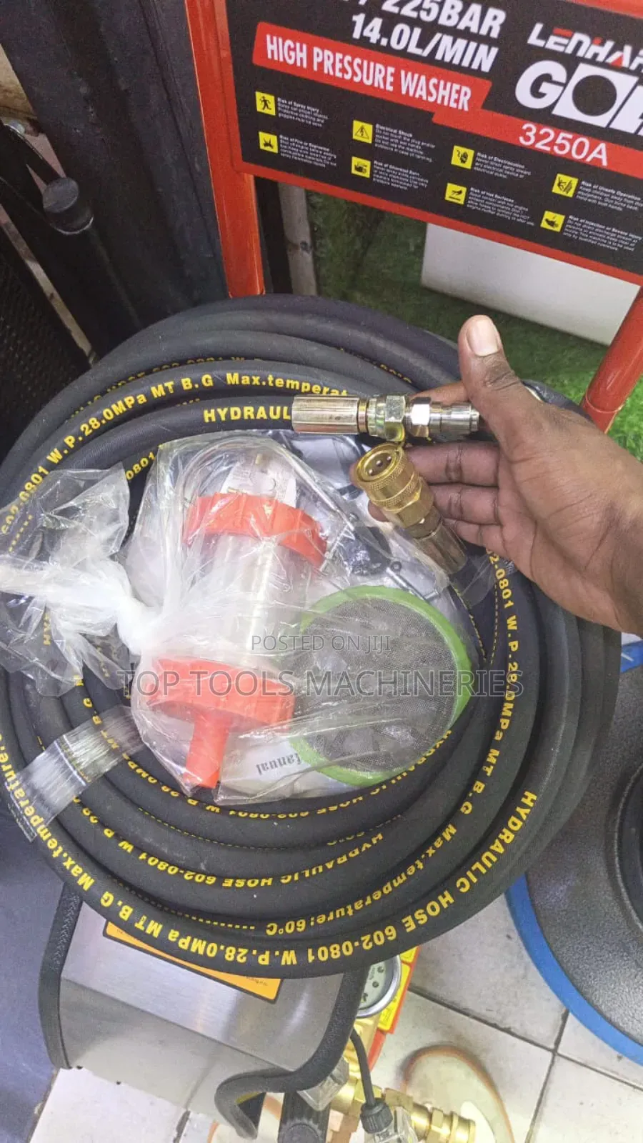 Car Wash Pipe High Pressure Electric 15m Long