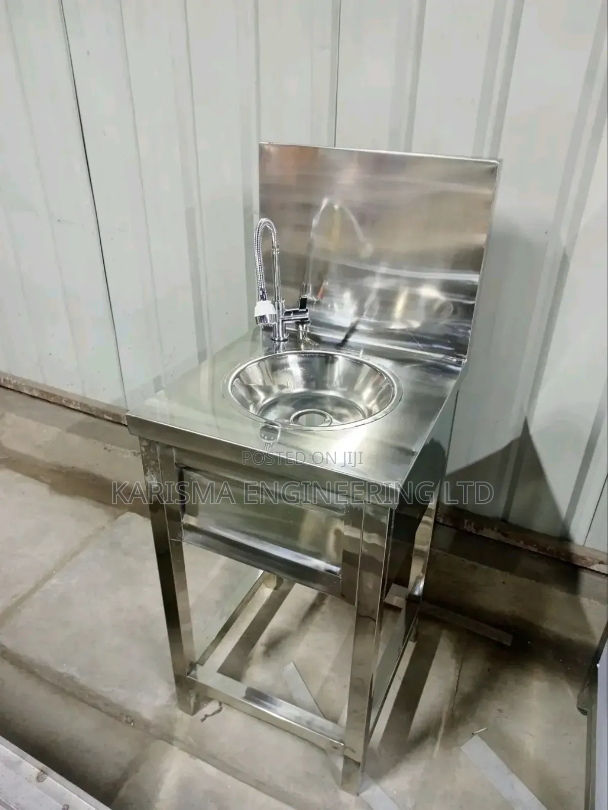 Durable Stainless Steel Handwashing Station or Commercial Sink.