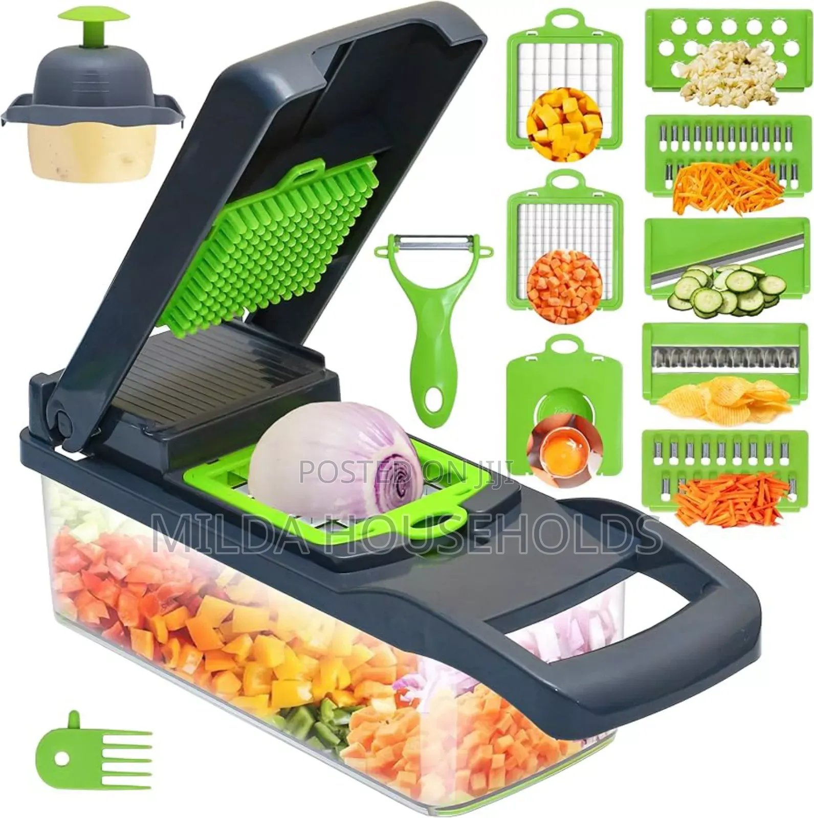 16pc Veggie Cutter Slicer Dicer Chopper Now Available