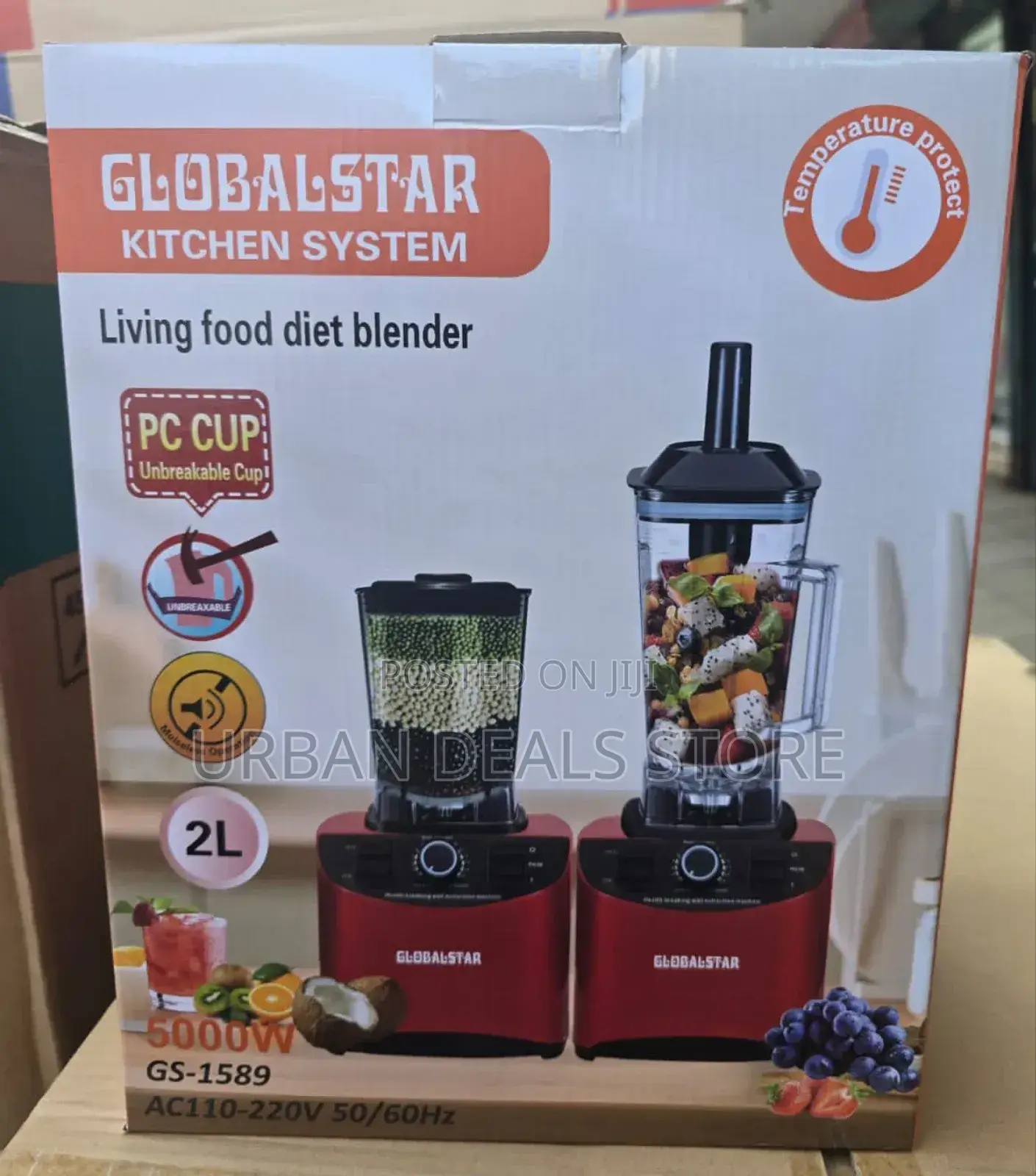 2 in 1 Globalstar Commercial Blender (Box Has 6 Pieces)