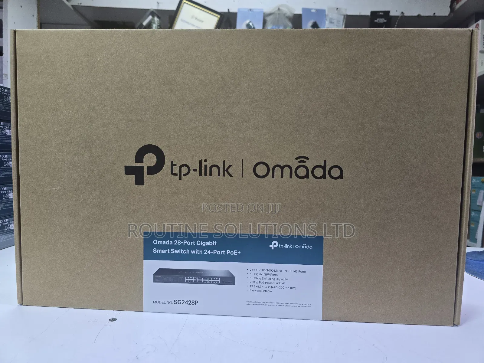 Tp-Link 28-Port Gigabit Smart Switch With 24 Port Poe + Sg2428p
