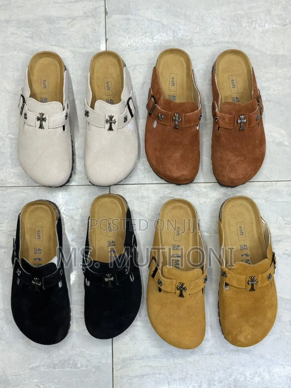 Chrome Hearts X Birkenstock Boston Clogs Size 38-45
