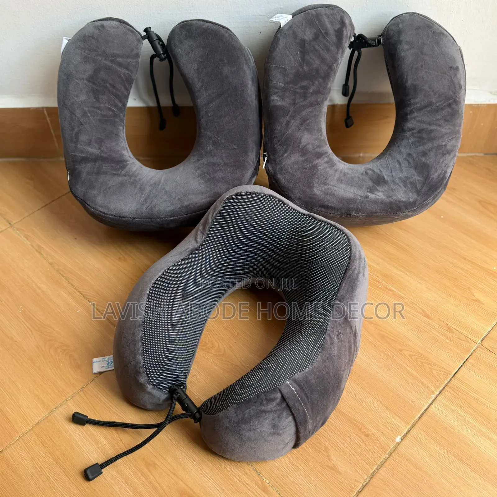 Memory Foam Travel Pillow Charcoal Grey/Grey Color