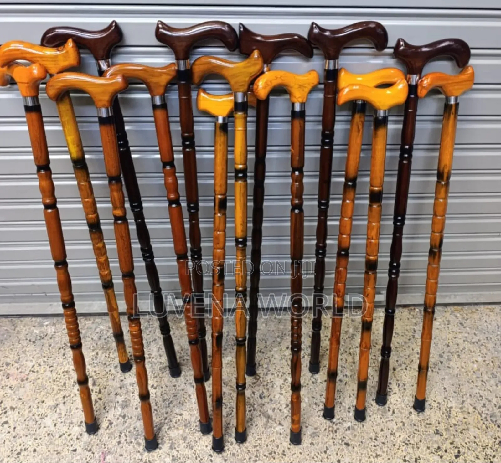 Mahogany Wooden Walking Sticks