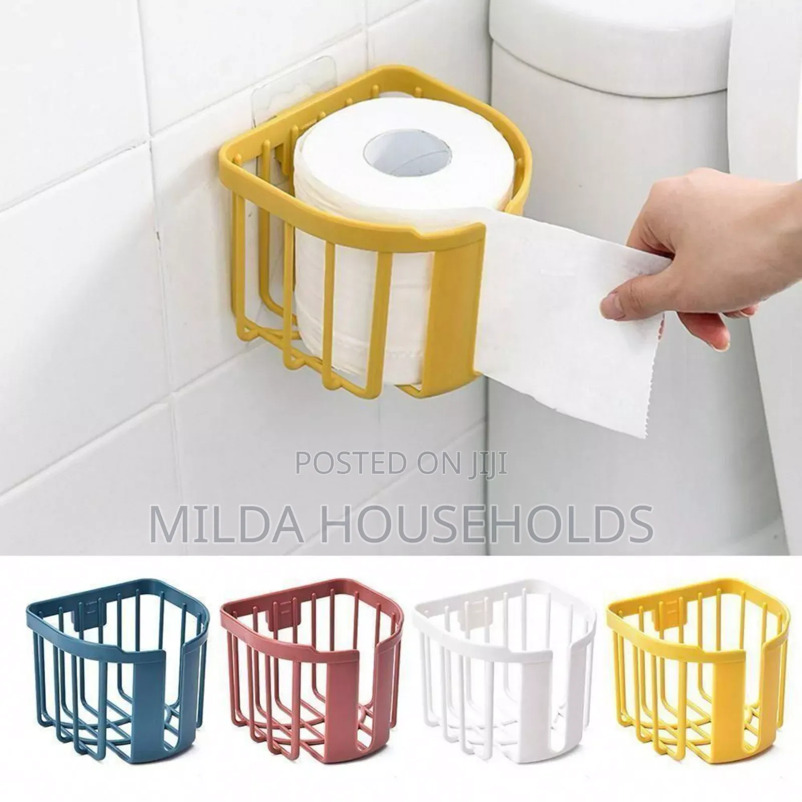 Punch-Free Toilet Paper Holder.