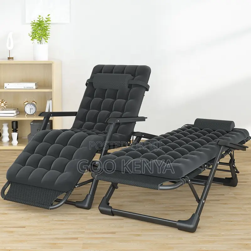 Home Day Bed; Adjustable Chair With Cushion For Pool And Relaxation